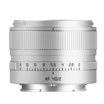 TTArtisan AF 40mm F/2 Sony E-mount zilver